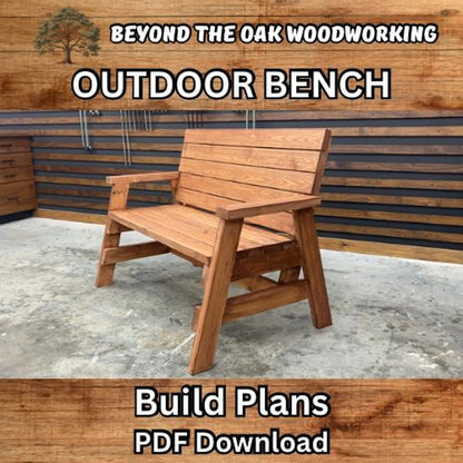 Outdoor Bench Build Plans | PDF Download